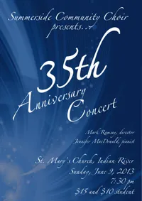 Spring 2013 concert poster